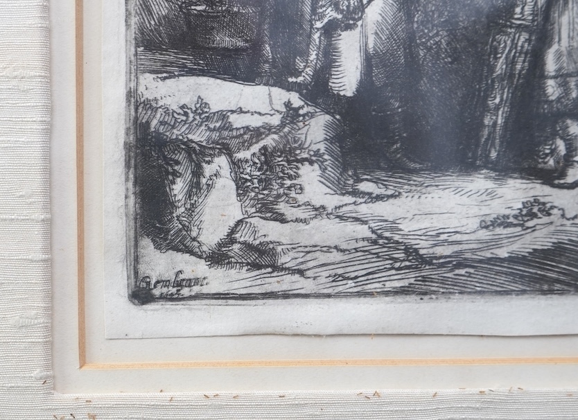 After Rembrandt van Rijn, Dutch 1606-1669, 'Abraham and Isaac'